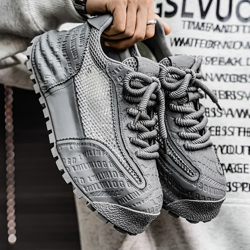 Men's Motorcycle Spring New Trendy Sneakers Comfortable and Breathable Men's Shoes