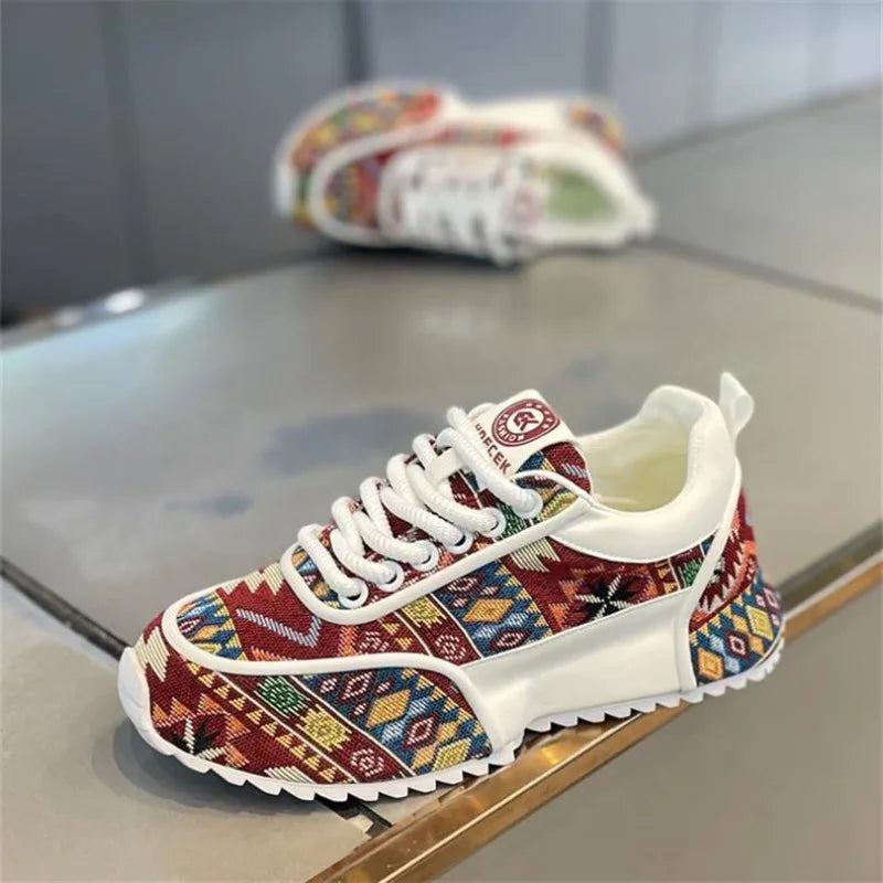 Designer Big Size 39-48 Men Chunky Sneakers Flats Board Shoes 2025 Spring New Microfiber Leather Casual Shoes Increased Internal