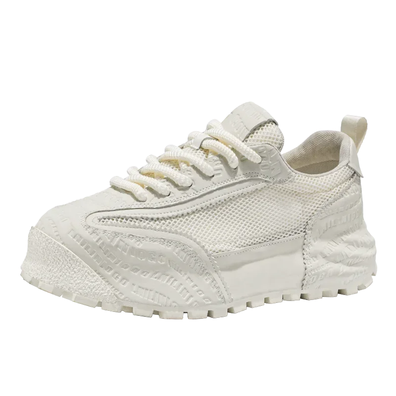 New Mens Shoes Large Size Breathable Sneakers Breathable Composite Seiko Upper Thickened Anti-slip Wear-resistant Soles Shoe