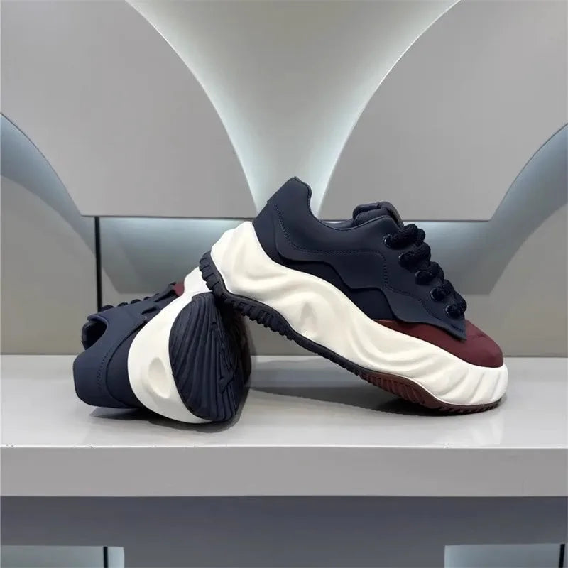 Mens Shoes 2025 Fashion Comfortable Chunky Sneakers Men Designer Walking Shoes Brand Wear-resisting Casual Shoes Tenis Masculino