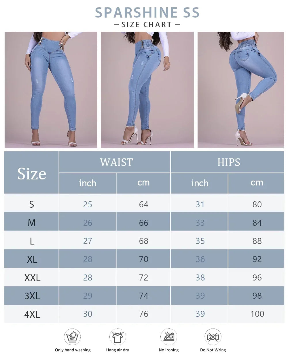Streetwear Stretch Jeans Female High Waisted Trousers Womens Denim High Quality Clothing Luxury Ladies Skinny Pants Multi Color
