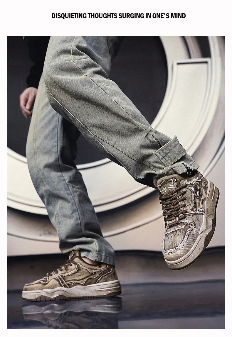 Retro Unisex Casual Shoes Fashion Cool Warm Runn Shoes Men Women Anti Slip Classic Tennis Shoes Punk Hip-hop Outdoors Sneakers