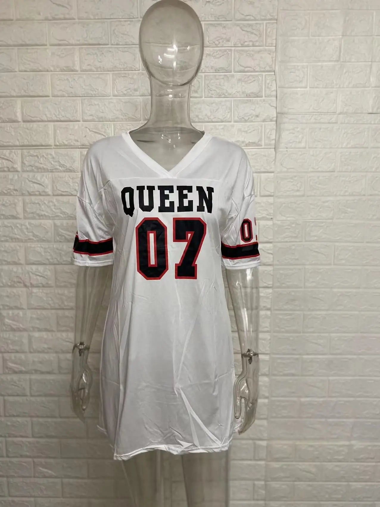 Fashion Women's Short Sleeve QUEEN 07 Printed T-Shirt Women 2025 Spring Summer T-Shirts Femme Clothing
