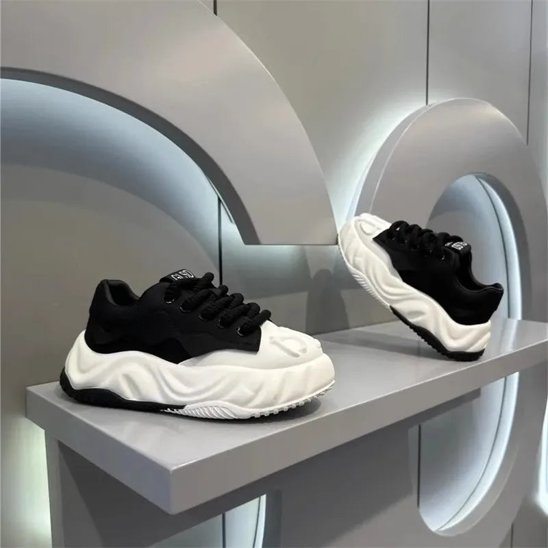 Mens Shoes 2025 Fashion Comfortable Chunky Sneakers Men Designer Walking Shoes Brand Wear-resisting Casual Shoes Tenis Masculino