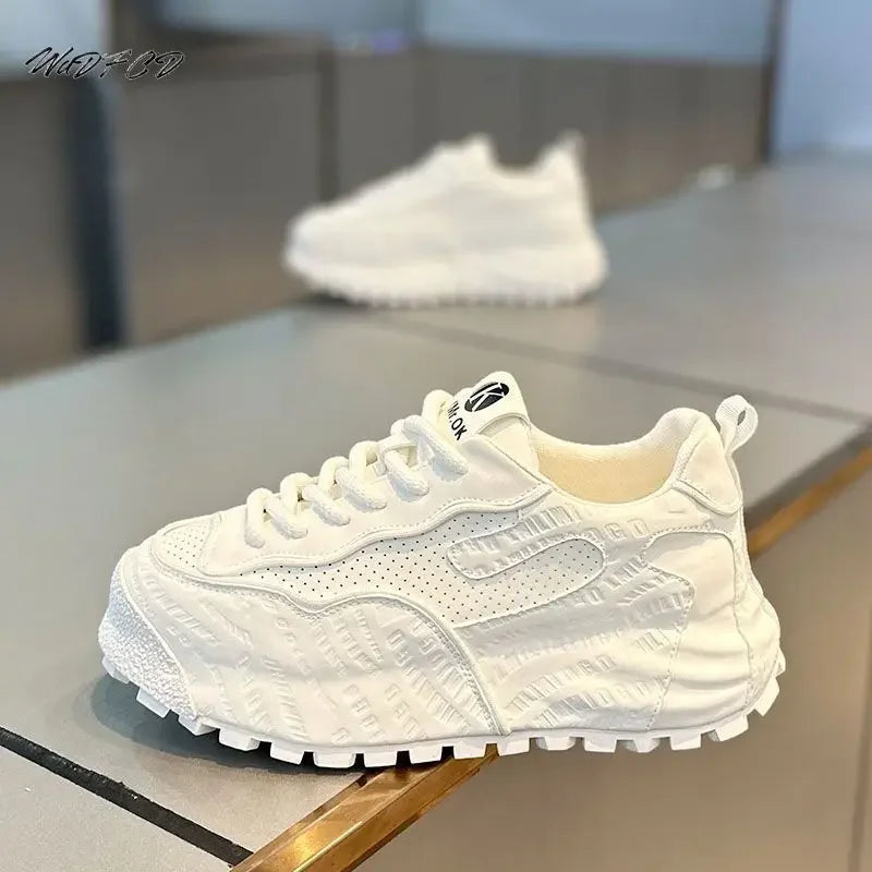 Chunky Sneaker Men Designer Cover Bottom Board Shoes Fashion Casual Mesh Breathable Increased Internal Flat Platform Sport Shoes