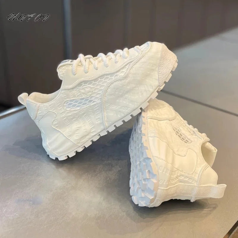 Chunky Sneaker Men Designer Cover Bottom Board Shoes Fashion Casual Mesh Breathable Increased Internal Flat Platform Sport Shoes