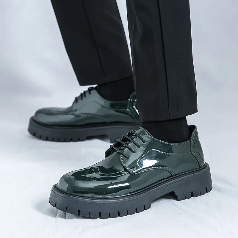 Men's Loafers Luxury Brand Leather Dress Shoes Breathable Slip-On Solid Formal Casual Shoes Handmade Designer Men Shoes Mocassin