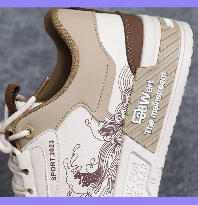 2025 spring and autumn new fashion all increase small white board shoes summer leisure sports high top tide shoes
