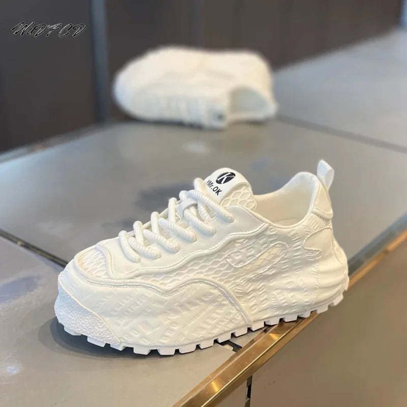 Chunky Sneaker Men Designer Cover Bottom Board Shoes Fashion Casual Mesh Breathable Increased Internal Flat Platform Sport Shoes