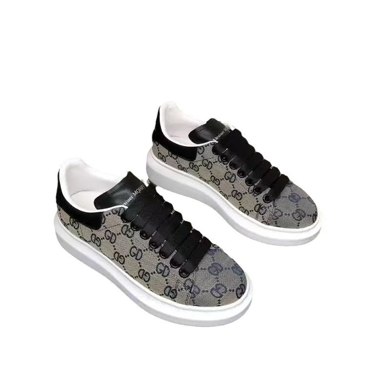 2025 new casual men's shoes, breathable and height increasing, versatile canvas shoes, trendy and casual
