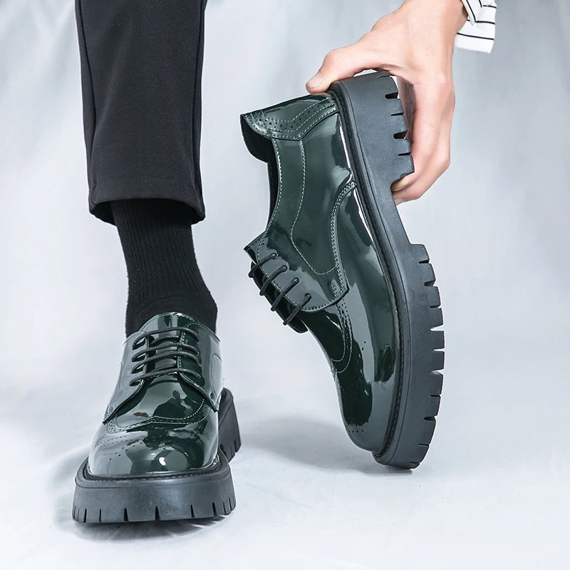 Men's Loafers Luxury Brand Leather Dress Shoes Breathable Slip-On Solid Formal Casual Shoes Handmade Designer Men Shoes Mocassin