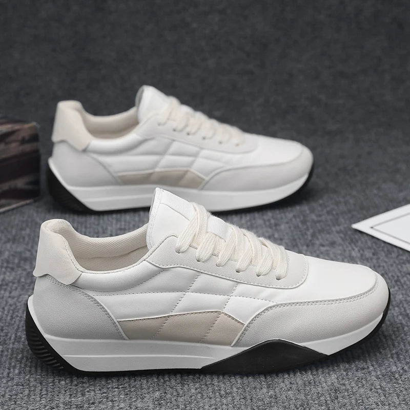 Sneakers Casual Mens Designer Retro Running Shoes Fashion Microfiber Leather Fabric Breathable Increased Internal Platform Shoes