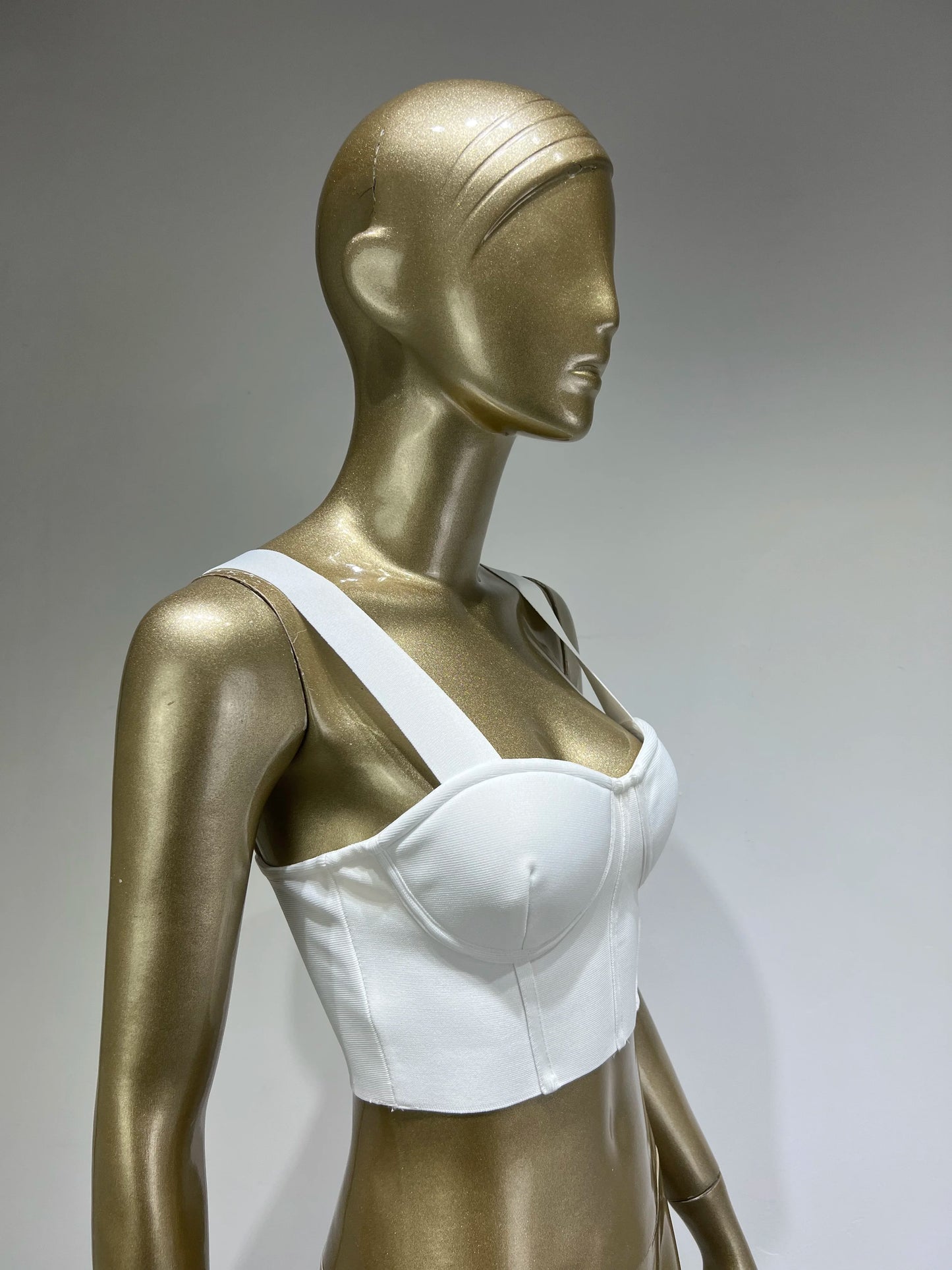 Women Summer Soild Sexy Strapless Backless Orange Black White Camis Bandage Tops 2023 Celebrity Designer Fashion High Street Top