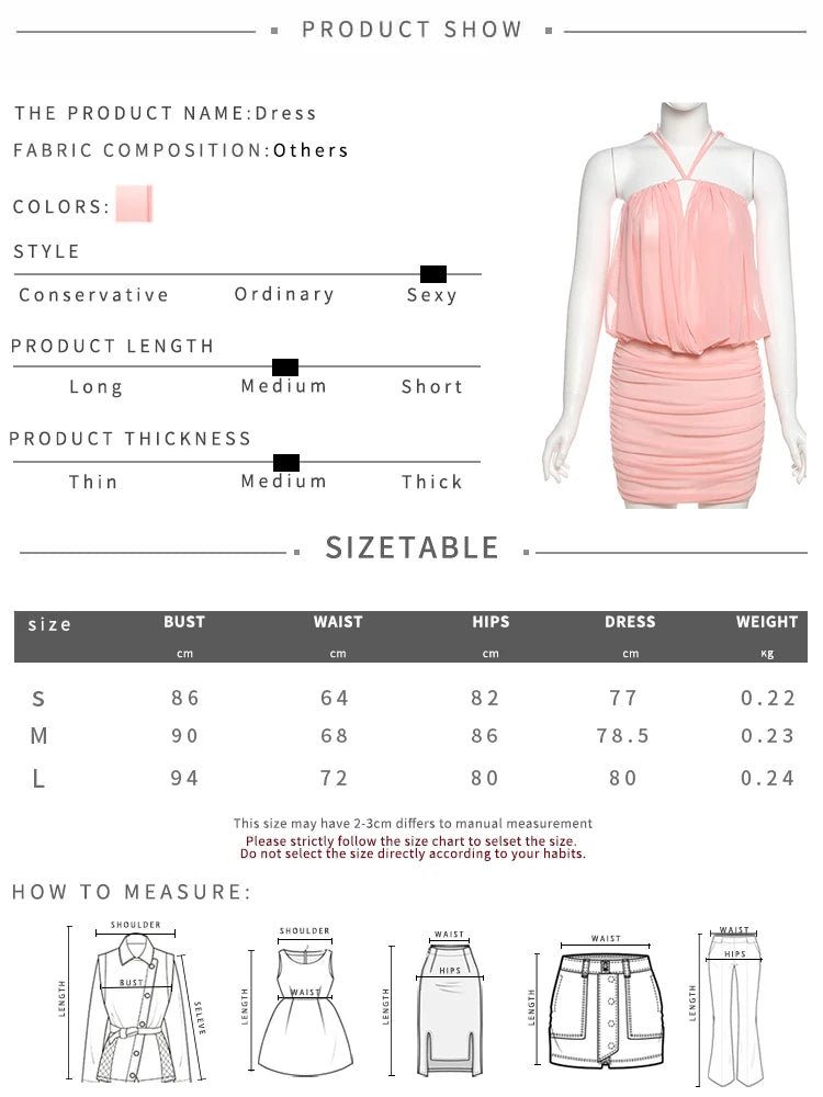 Weird Puss Sexy Mesh Dress Women Elegant Backless Ruched Draping Summer Strapless Summer Beach Vacation Midnight Party Bodycon