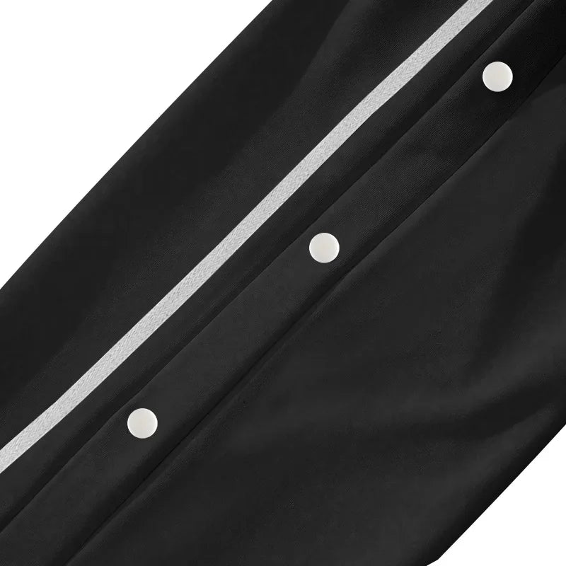 2024 Casual Sports Breasted Pants Men's Autumn New Button Loose Straight Drawstring Oversized Sweatpants Trousers Free shipping