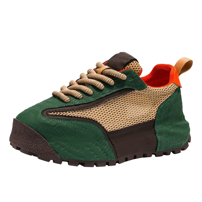 New Mens Shoes Large Size Breathable Sneakers Breathable Composite Seiko Upper Thickened Anti-slip Wear-resistant Soles Shoe