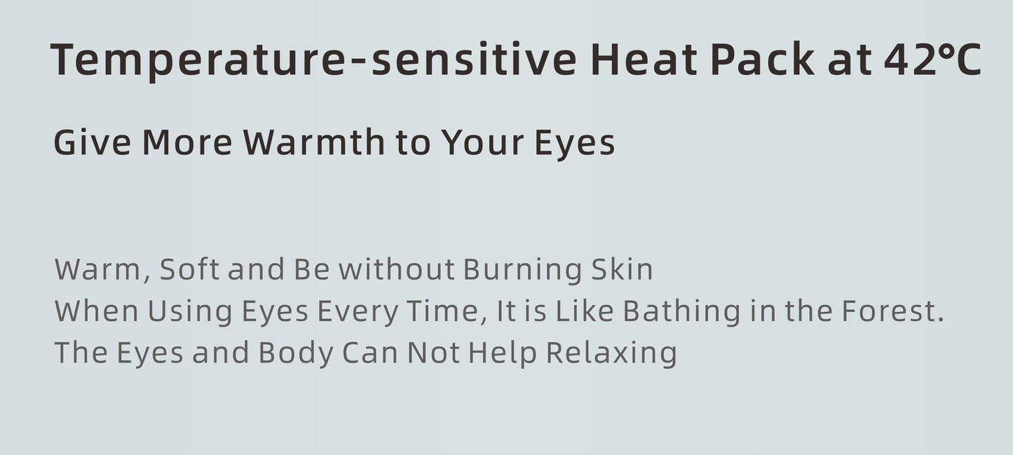 Relaxing Eye Massager - Professional Massage Equipment for Migraines and Eye Care with Heat, Music, and 5 Modes - Rechargeable Heated Eye Mask, Perfect Christmas Gift Idea for Family and Friends