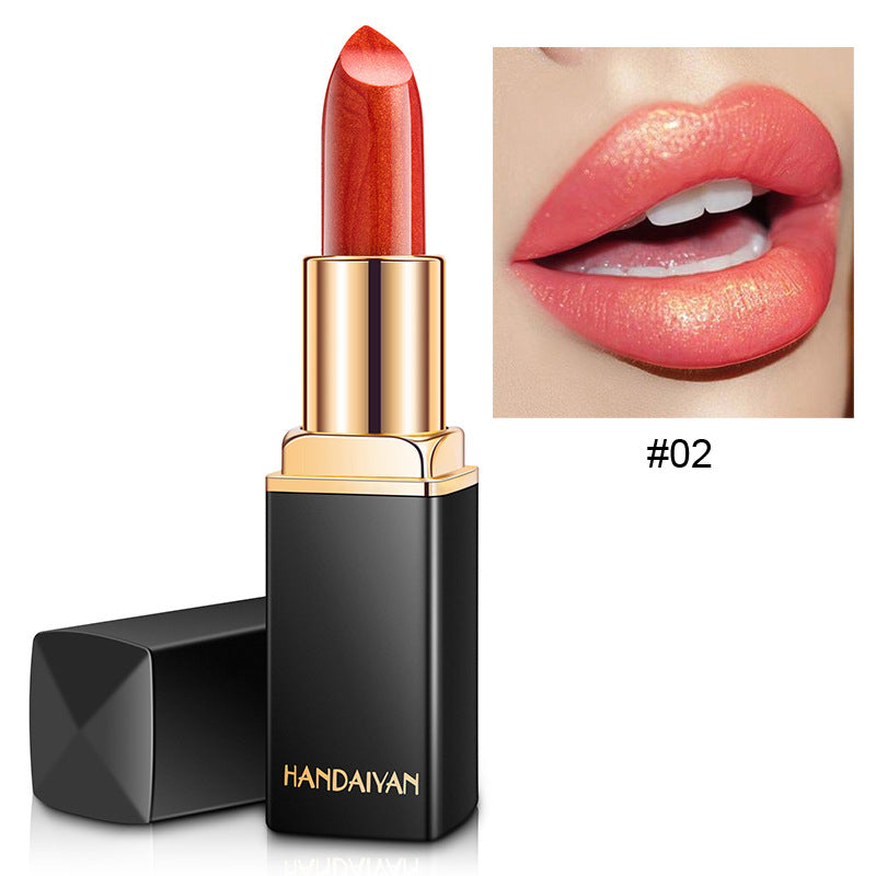 Mermaid Shiny Lipsticks - 9 Colors, Metallic Pearly Temperature Changing Lipsticks with Long Lasting Shimmer and Glitter Valentine's Day Gifts For Music Festival