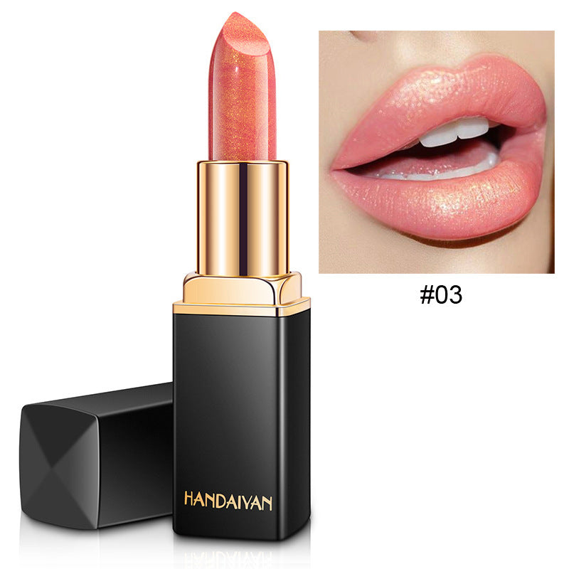Mermaid Shiny Lipsticks - 9 Colors, Metallic Pearly Temperature Changing Lipsticks with Long Lasting Shimmer and Glitter Valentine's Day Gifts For Music Festival