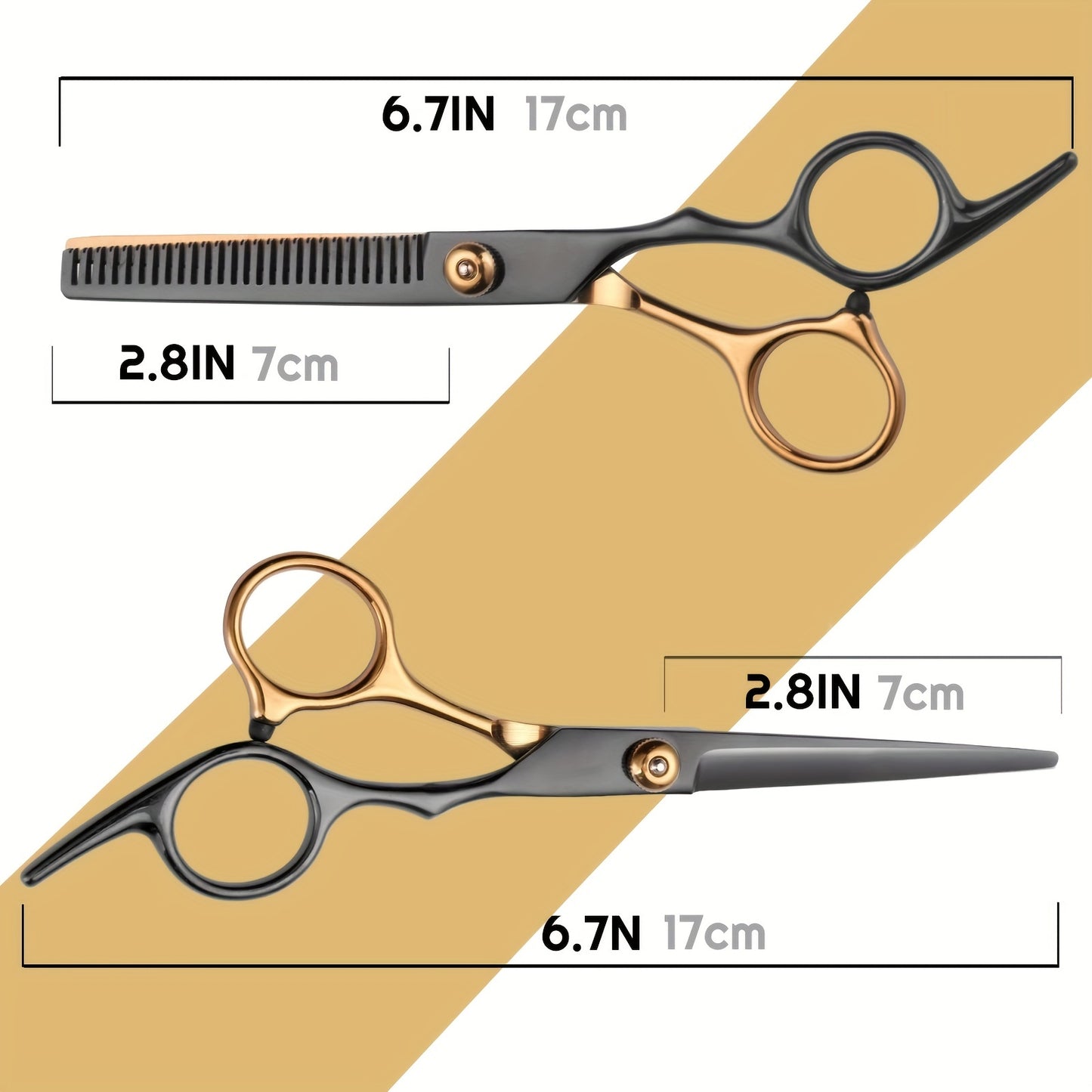 1pc Professional Barber Scissors, Hair Cutting Scissors, Hair Thinning Shears, Salon Hairdressing Scissors