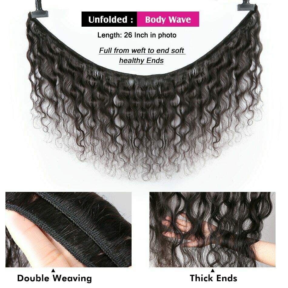 10A Brazilian Body Wave Hair Extensions - 3-Pack Human Remy Hair Bundles, Naturally Lustrous & Tangle-Free, Premium Quality for Women, 10-32 Inch Lengths