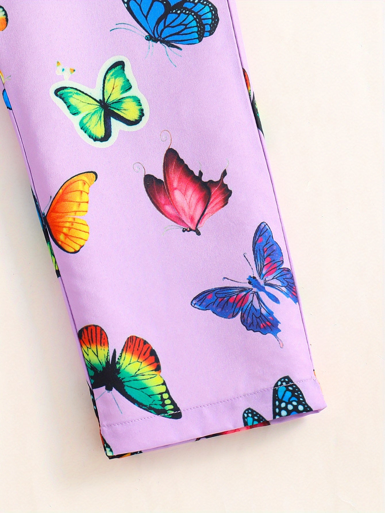 Trendy Girls' Butterfly Romper with Ruffles and Belt - Perfect for Summer!