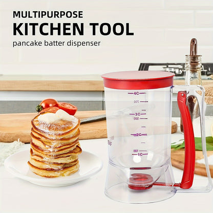 [1pc Batter Dispenser] 1pc Collapsible Batter Dispenser | Pancake Cupcake Batter Separator for Cupcakes, Waffles, Muffin Mix, and Baked Goods