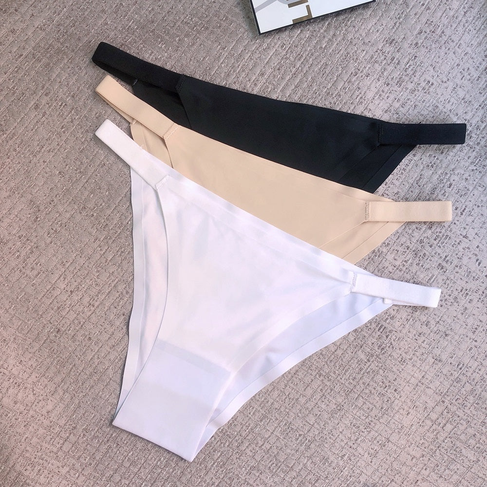 5 Pcs Seamless Women's Bikini Panties - Comfortable, Soft, Breathable, Low-Rise, Stretchy for Casual to Yoga Fitness Wear