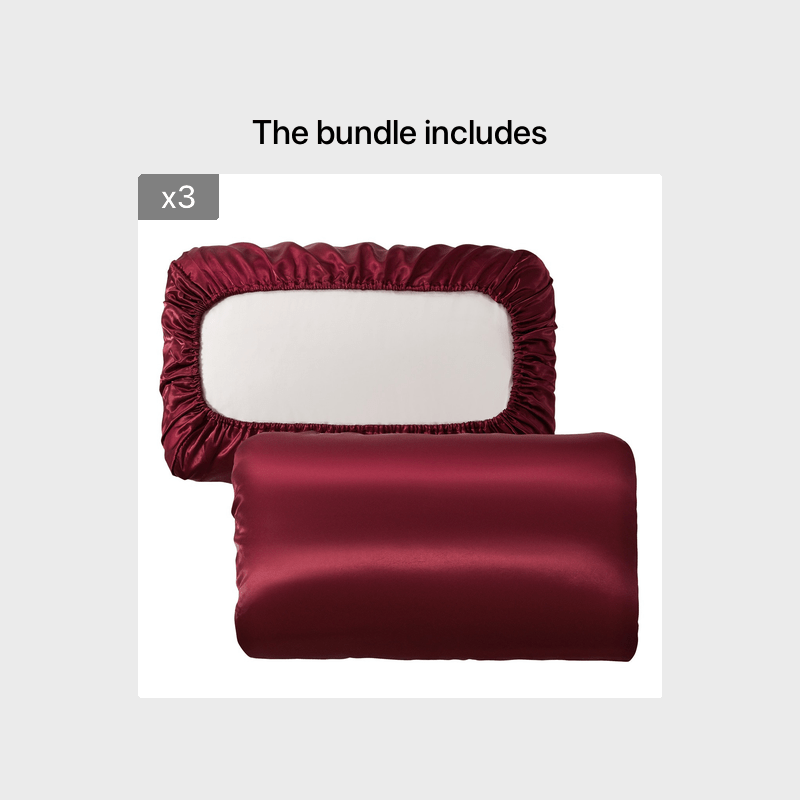 [Soft Satin Pillowcase] 2pcs Soft Breathable Satin Pillowcase | With Elastic Cord - Perfect For A Comfortable Sleep In Your Bedroom