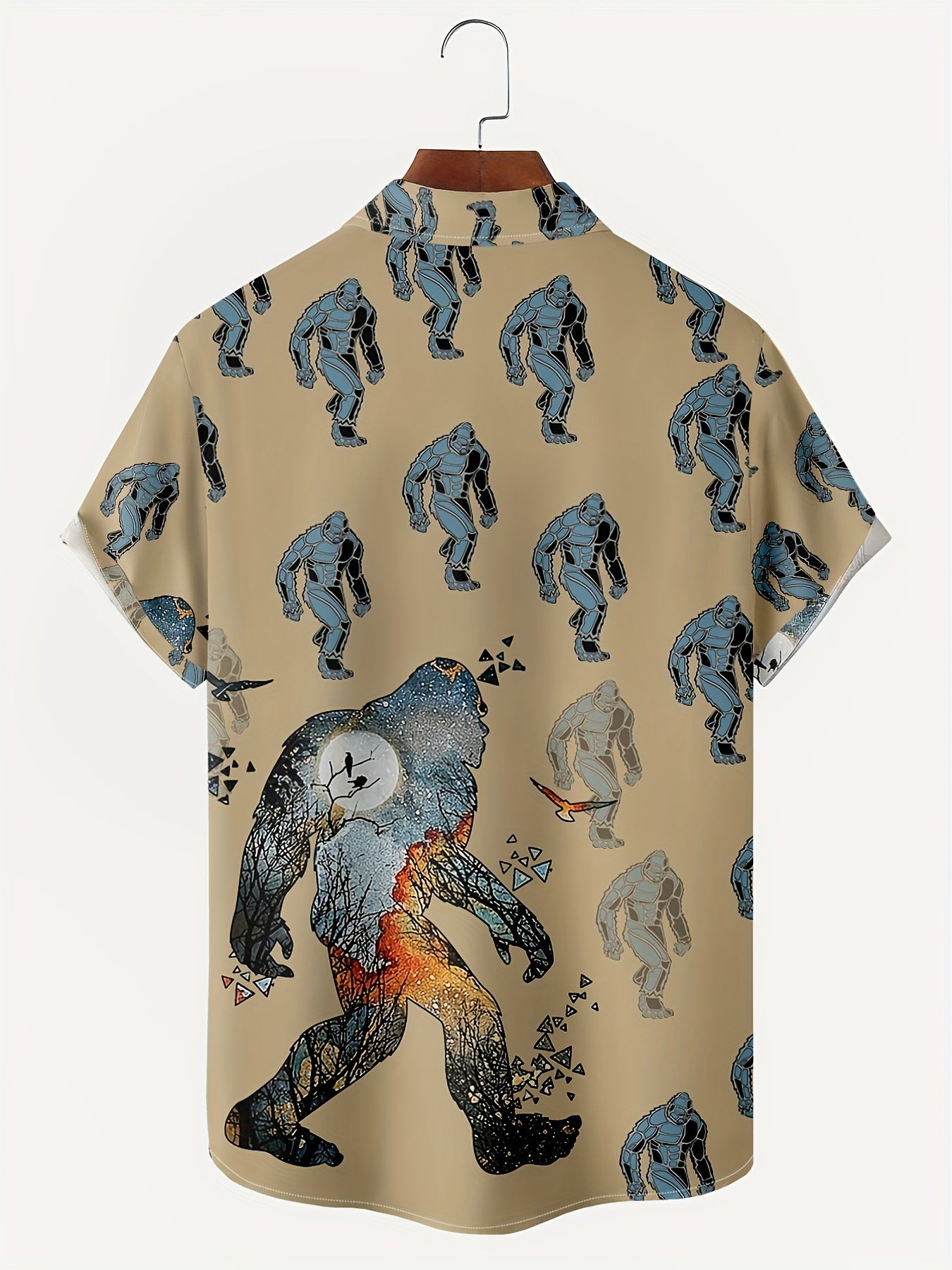 Men's Coconut Tree Print Hawaiian Shirt