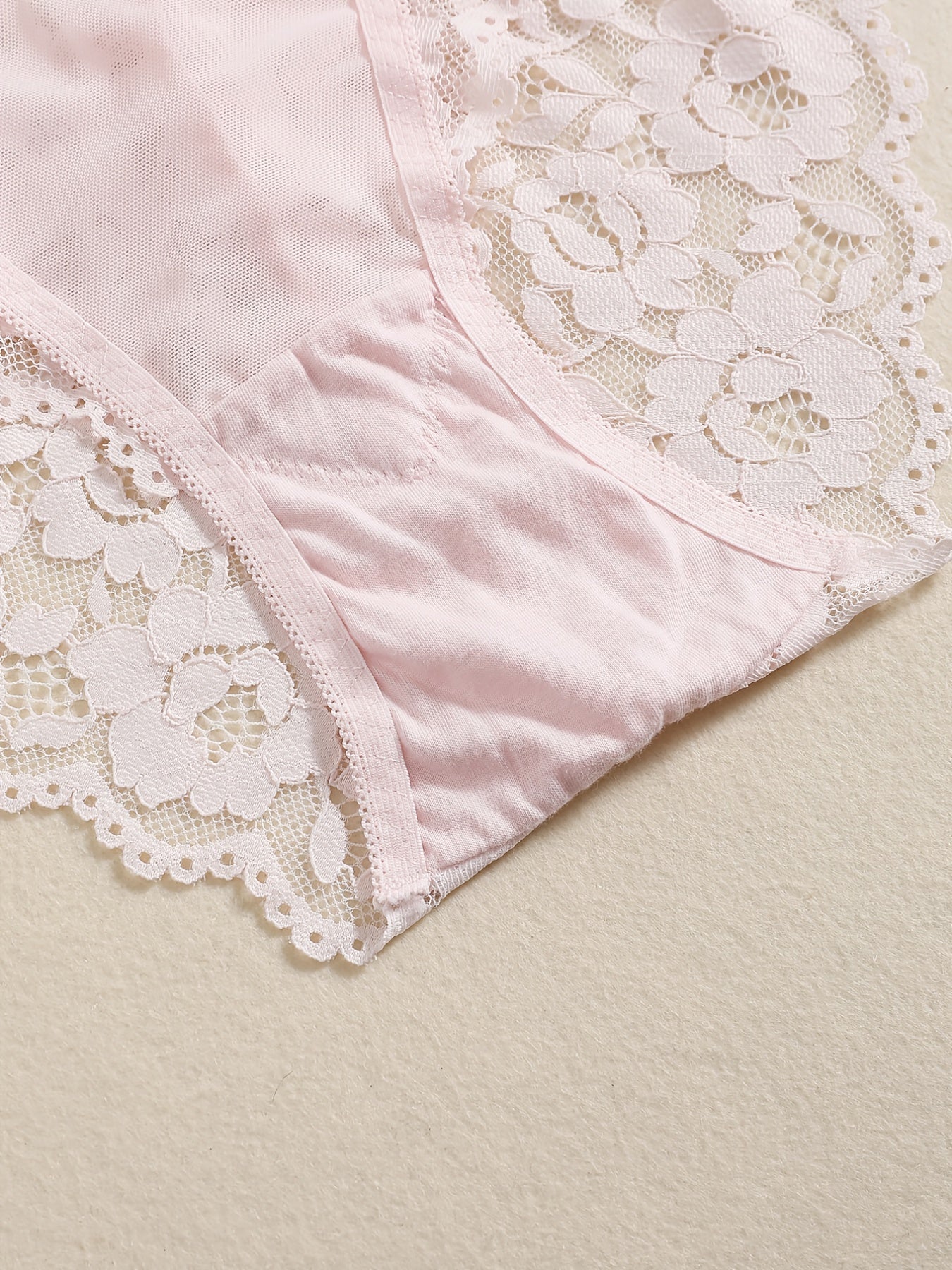 Romantic Lace Embroidery Lingerie Set - Soft & Breathable Push-Up Bra with Sheer Panty - Perfect Seductive Valentines Gift for Her - Womens Comfortable Intimate Wear