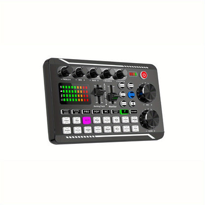 All-In-One Professional Audio Mixer, Podcast Equipment Caster with DJ Mixer Effects, Voice Changer, and Podcast Production Studio Equipment for Streaming, Podcasting, Gaming, PC, and Smartphone