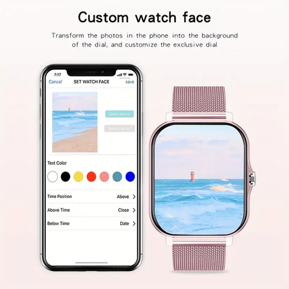 The New 2024 Smart Watch (Make/Answer Call), Full Touch Wireless Calling Smartwatch, Fitness Tracker Watch for Smartphone, Connection for Android IOS Phones, Mother'S Day, Father'S Day, Valentine'S Day, Party Gifts, Christmas