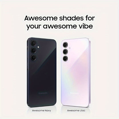 Samsung Galaxy A35 5G A356E 8+256GB Android Smartphone, Unlocked for all carriers, Awesome Lilac