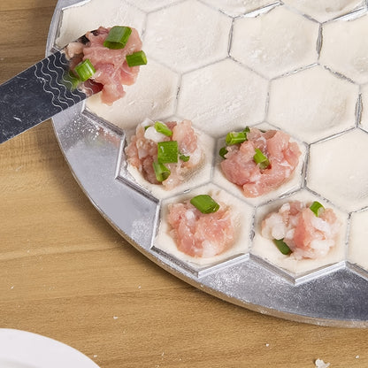 1pc Silvery Ravioli Maker - 37 Holes Dumpling Mold for Easy and Delicious Homemade Dumplings - Stainless Steel - For Cooking Enthusiasts & Home Bakers - Perfect Gift for Foodies