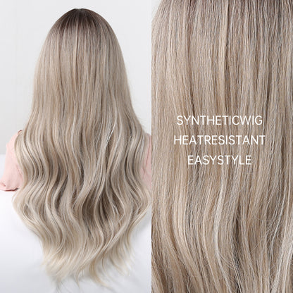 Women's 24 Inch Light Brown Coily Synthetic Wig - Glueless Monofilament Cap, 150% Density, Heat Resistant, Alcohol Free, Hair Volumizing