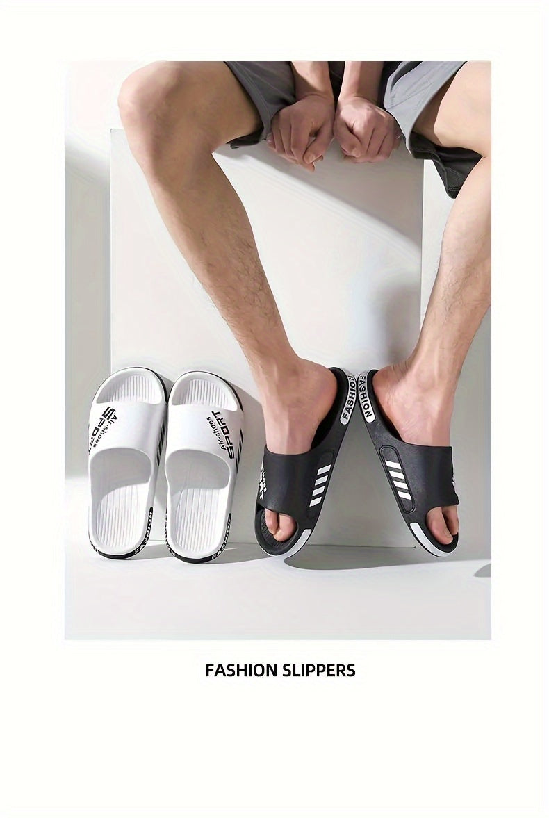 [Non-Slip PVC Slippers] Non-Slip, Wear-Resistant PVC Slippers - Men's Casual Summer Slip-On Sandals for Outdoor & Indoor Use | Outdoor Footwear | Casual Slipon Shoes | PVC Upper Sandalssuitable for Men & Women