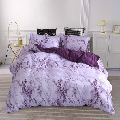 [Chemical Fiber] 3Psc Quilt Cover Three-Piece Set | 90G Chemical Fiber Brushed Printed Fabric | One Quilt Cover Plus a Pair of Pillowcases