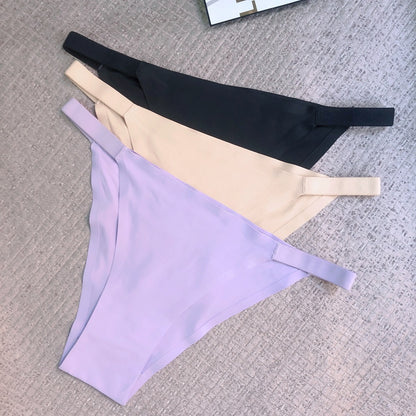 5 Pcs Seamless Women's Bikini Panties - Comfortable, Soft, Breathable, Low-Rise, Stretchy for Casual to Yoga Fitness Wear