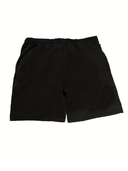 Men's Plus Size Animal Graphic Print T-shirt and Shorts Set - Perfect for Summer Street Style and Big & Tall Males