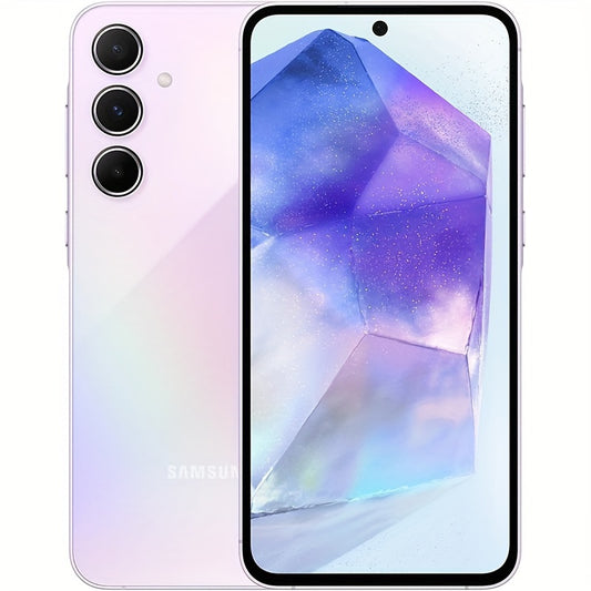 Samsung Galaxy A55 5G, 8 RAM 256 ROM, Dual Sim Android Smartphone, Unlocked, Awesome Lilac