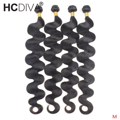 10A Brazilian Body Wave Hair Extensions - 3-Pack Human Remy Hair Bundles, Naturally Lustrous & Tangle-Free, Premium Quality for Women, 10-32 Inch Lengths