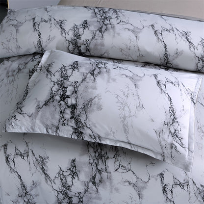 [Chemical Fiber] 3Psc Quilt Cover Three-Piece Set | 90G Chemical Fiber Brushed Printed Fabric | One Quilt Cover Plus a Pair of Pillowcases