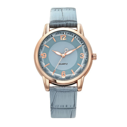 Elegant Women's Quartz Watch - Genuine Leather Strap, Water-Resistant, Versatile for All Occasions