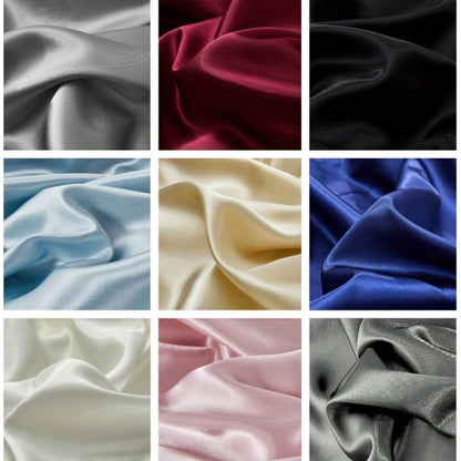 [Soft Satin Pillowcase] 2pcs Soft Breathable Satin Pillowcase | With Elastic Cord - Perfect For A Comfortable Sleep In Your Bedroom