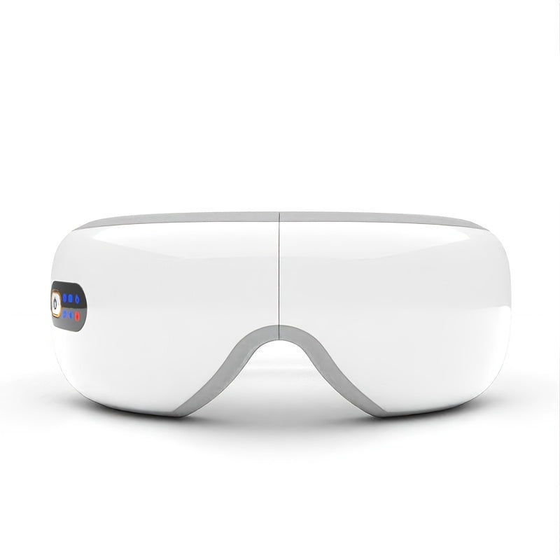 Relaxing Eye Massager - Professional Massage Equipment for Migraines and Eye Care with Heat, Music, and 5 Modes - Rechargeable Heated Eye Mask, Perfect Christmas Gift Idea for Family and Friends