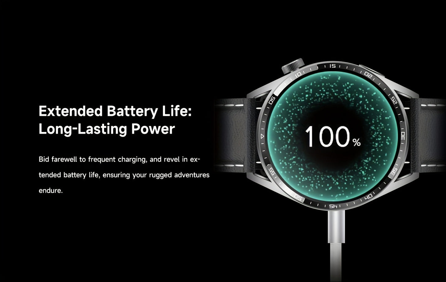 Aigo Smart Watch UM98 - 1.45" Full Touch Screen, Compatible With Android And IOS Devices, Waterproof Fitness Tracker Wearable With Sleep Monitor/Calorie Tracker/Pedometer/Distance Tracker/Magnetic Charging Watch Smartphone