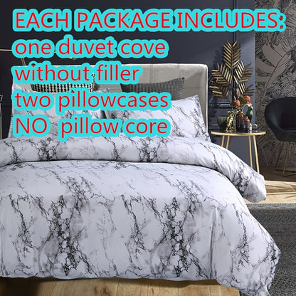 [Chemical Fiber] 3Psc Quilt Cover Three-Piece Set | 90G Chemical Fiber Brushed Printed Fabric | One Quilt Cover Plus a Pair of Pillowcases