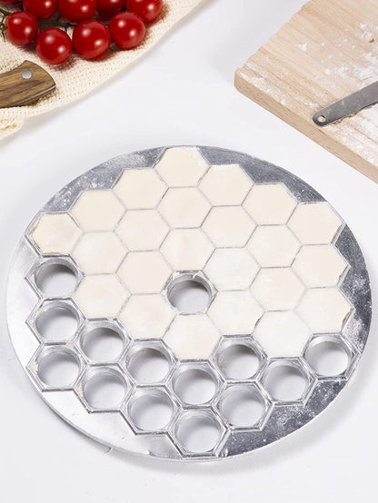 1pc Silvery Ravioli Maker - 37 Holes Dumpling Mold for Easy and Delicious Homemade Dumplings - Stainless Steel - For Cooking Enthusiasts & Home Bakers - Perfect Gift for Foodies