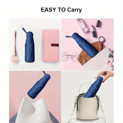 six-rib capsule umbrella, pocket umbrella